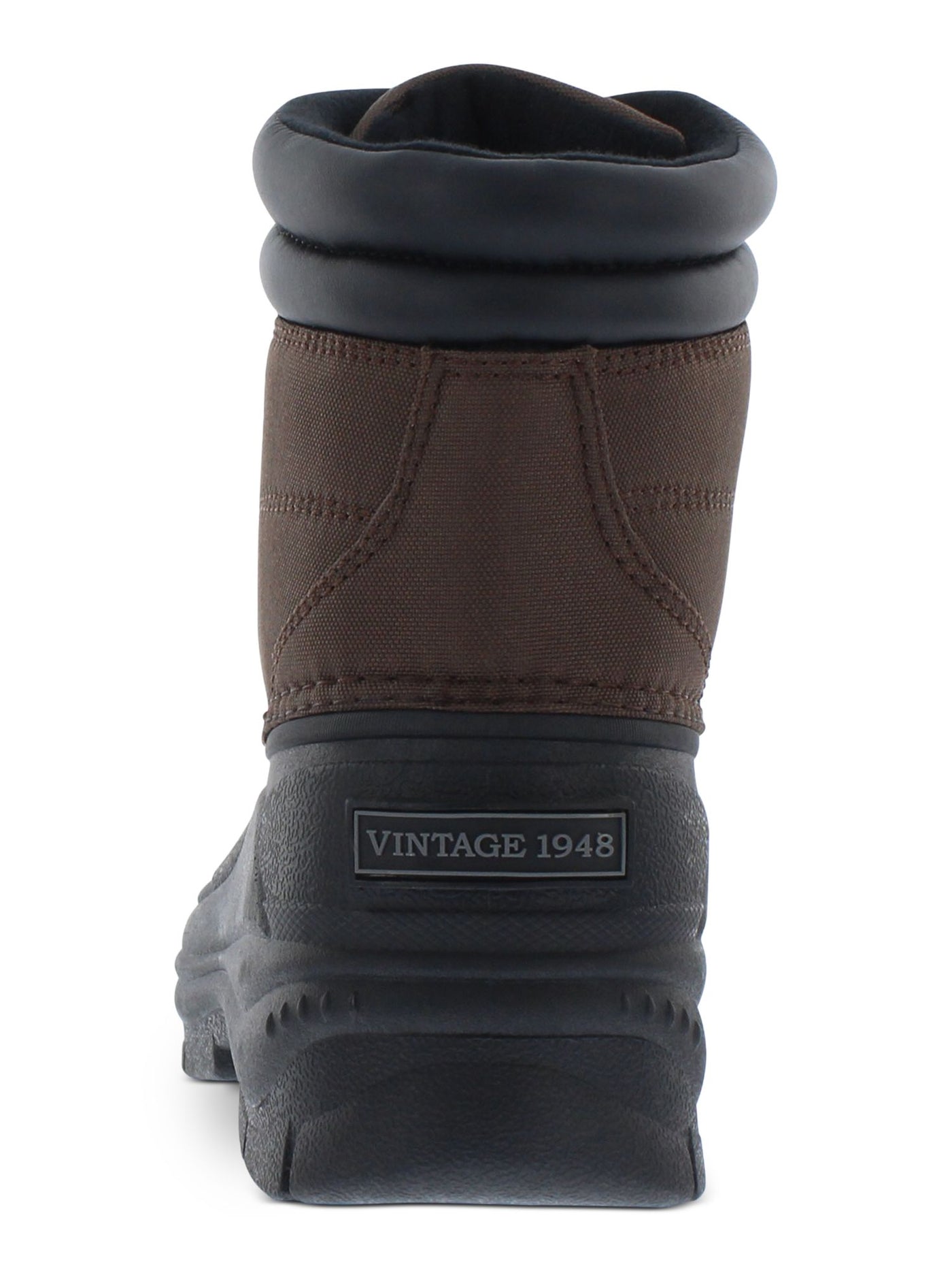 WEATHERPROOF VINTAGE Mens Black Mixed Media Joe Toe Platform Duck Boots 12 M WEATHERPROOF VINTAGE Mens Black Mixed Media Joe Toe Platform  main image 2