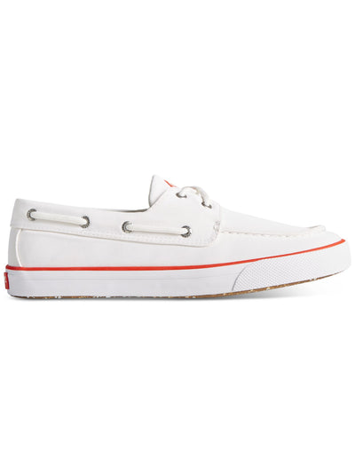 SPERRY Mens White Non-Marking Removable Insole Bahama Round Toe Lace-Up Boat Shoes 12 M