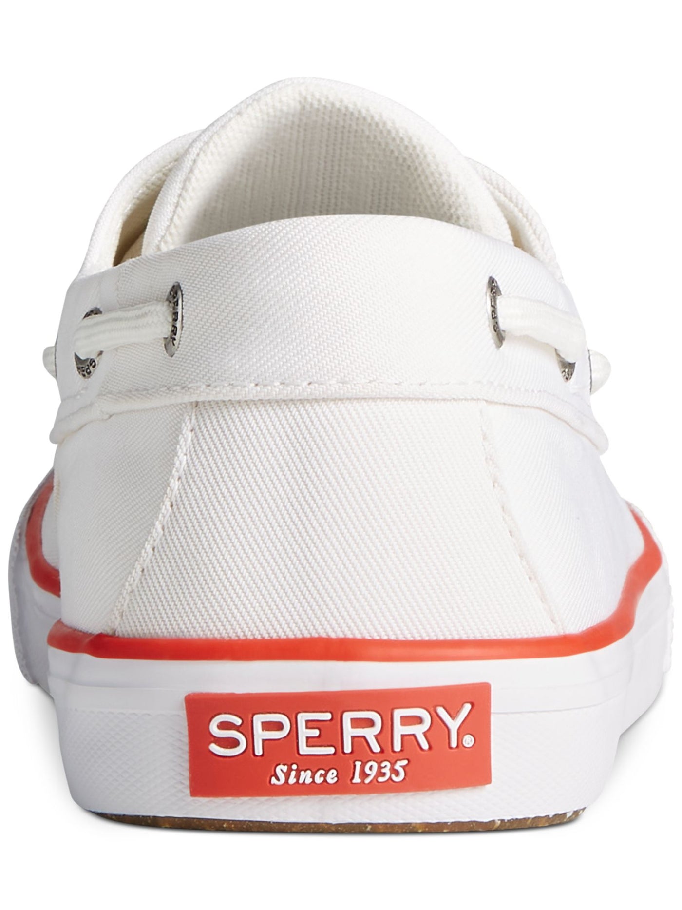 SPERRY Mens White Non-Marking Removable Insole Bahama Round Toe Lace-Up Boat Shoes 12 M
