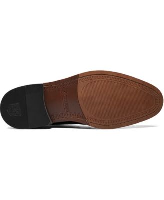 STACY ADAMS Mens Brown Arch Support Removable Insole Maury Cap Toe Slip On Chelsea M