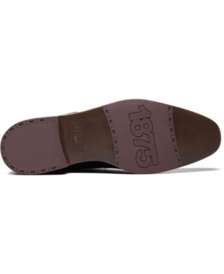 STACY ADAMS Mens Brown Mixed Media Side Goring Back Pull-Tab Cushioned Rayford Round Toe Block Heel Leather Chelsea M