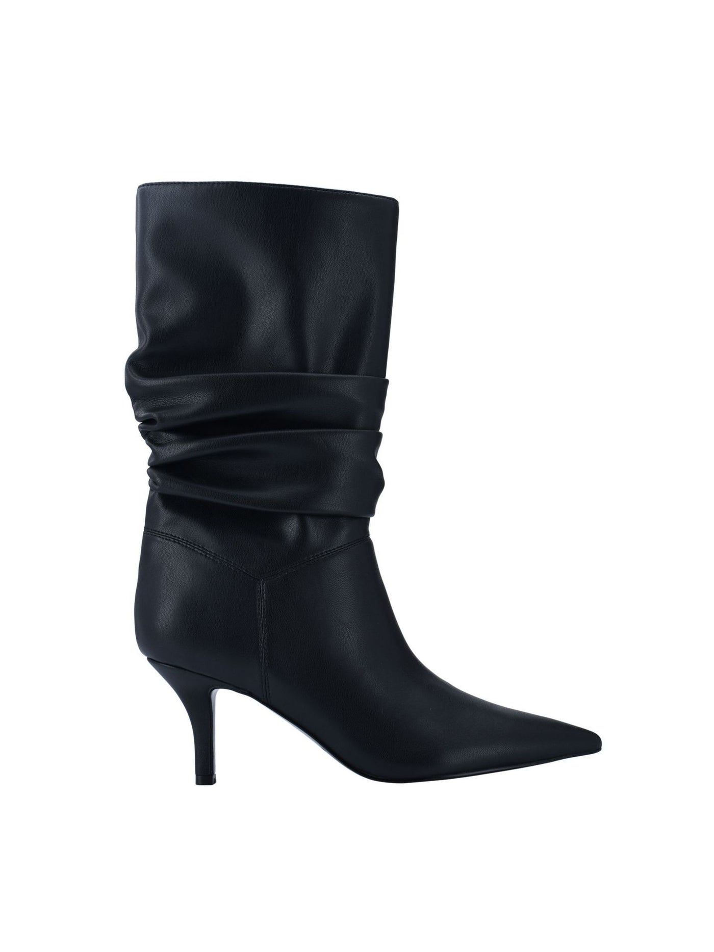 MARC FISHER Womens Black Padded Manya Pointed Toe Kitten Heel Dress Slouch Boot 8.5 M