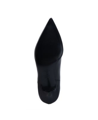 MARC FISHER Womens Black Padded Manya Pointed Toe Kitten Heel Dress Slouch Boot M