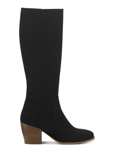 STYLE & COMPANY Womens Black Cushioned Goring Warrda Round Toe Block Heel Zip-Up Dress Boots 6.5 M