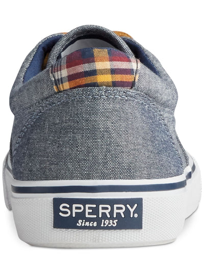 SPERRY Mens Navy Denim Padded Striper Ii Round Toe Lace-Up Sneakers Shoes 12 M