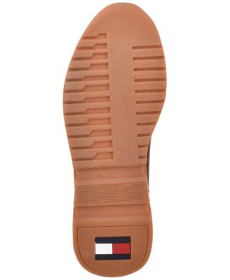 TOMMY HILFIGER Mens Brown 1" Platform Dual Pull-Tabs Cushioned Lozano Round Toe Wedge Lace-Up Sneakers Shoes M