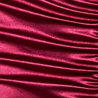 BCX DRESS Womens Maroon Slitted Ruched Zippered Spaghetti Strap V Neck Full-Length Formal Mermaid Dress