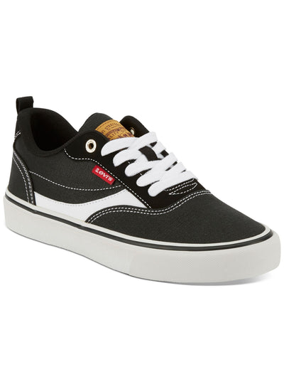 LEVIS Womens Black Color Block Sporty Skate Cushioned Naya Round Toe Lace-Up Sneakers Shoes 7.5