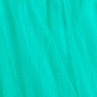 SAY YES TO THE PROM Womens Green Beaded Zippered Lined Sleeveless V Neck Full-Length Prom Gown Dress