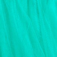 SAY YES TO THE PROM Womens Turquoise Beaded Zippered Lined Sleeveless V Neck Full-Length Formal Gown Dress