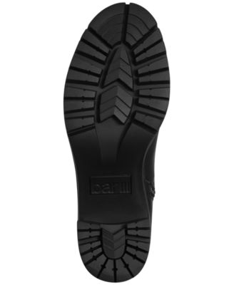BAR III Womens Black 1" Platform Comfort Fallun Round Toe Block Heel Zip-Up Heeled Boots M