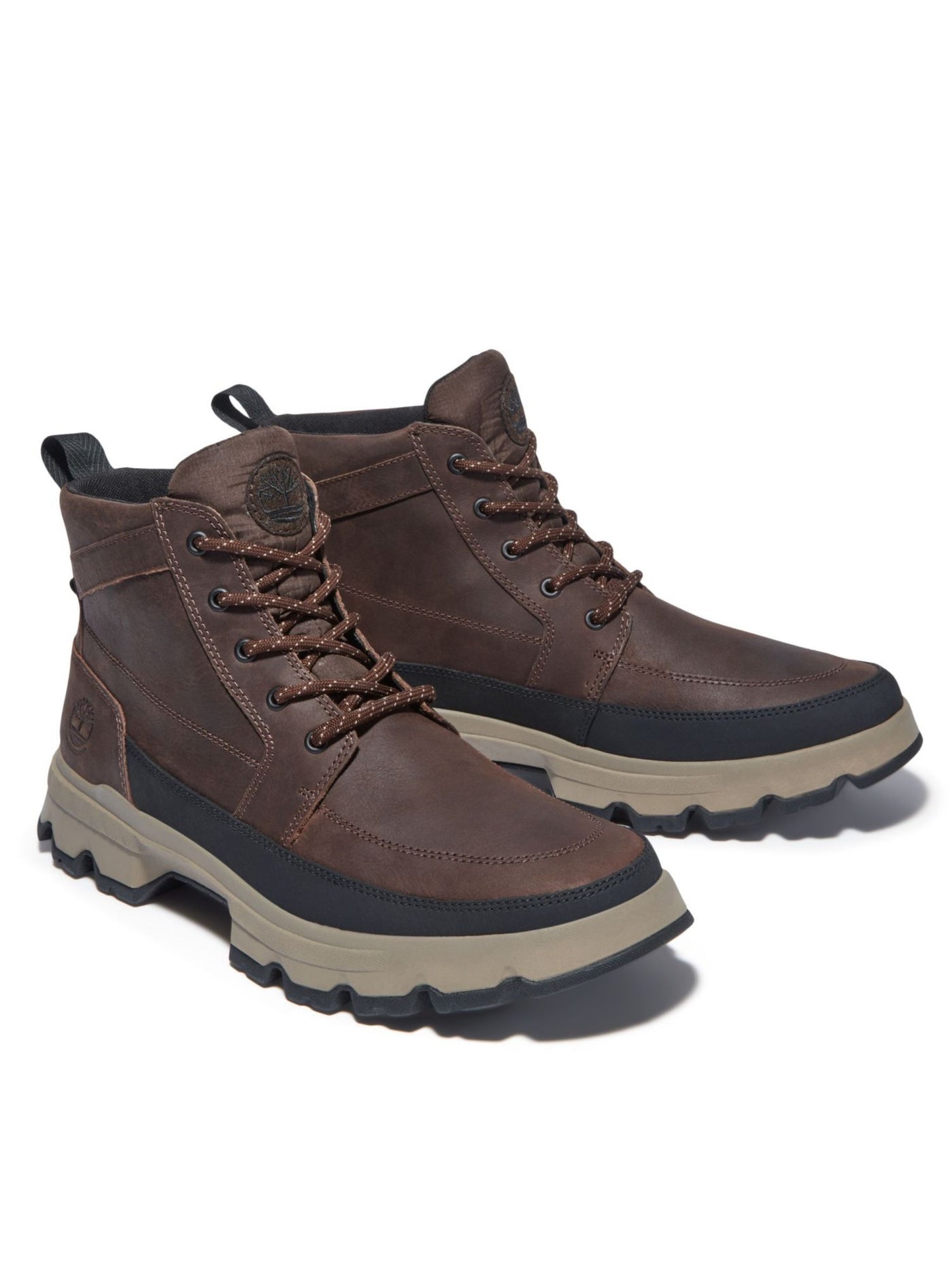 TIMBERLAND Mens Brown Arch Support Water Resistant Round Toe Lace-Up Boots Shoes 11 M