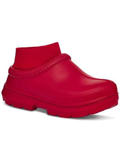 UGG Womens Red Removable Sock Waterproof Moisture Wicking Tasman X Round Toe Wedge Slip On Clogs Shoes 5