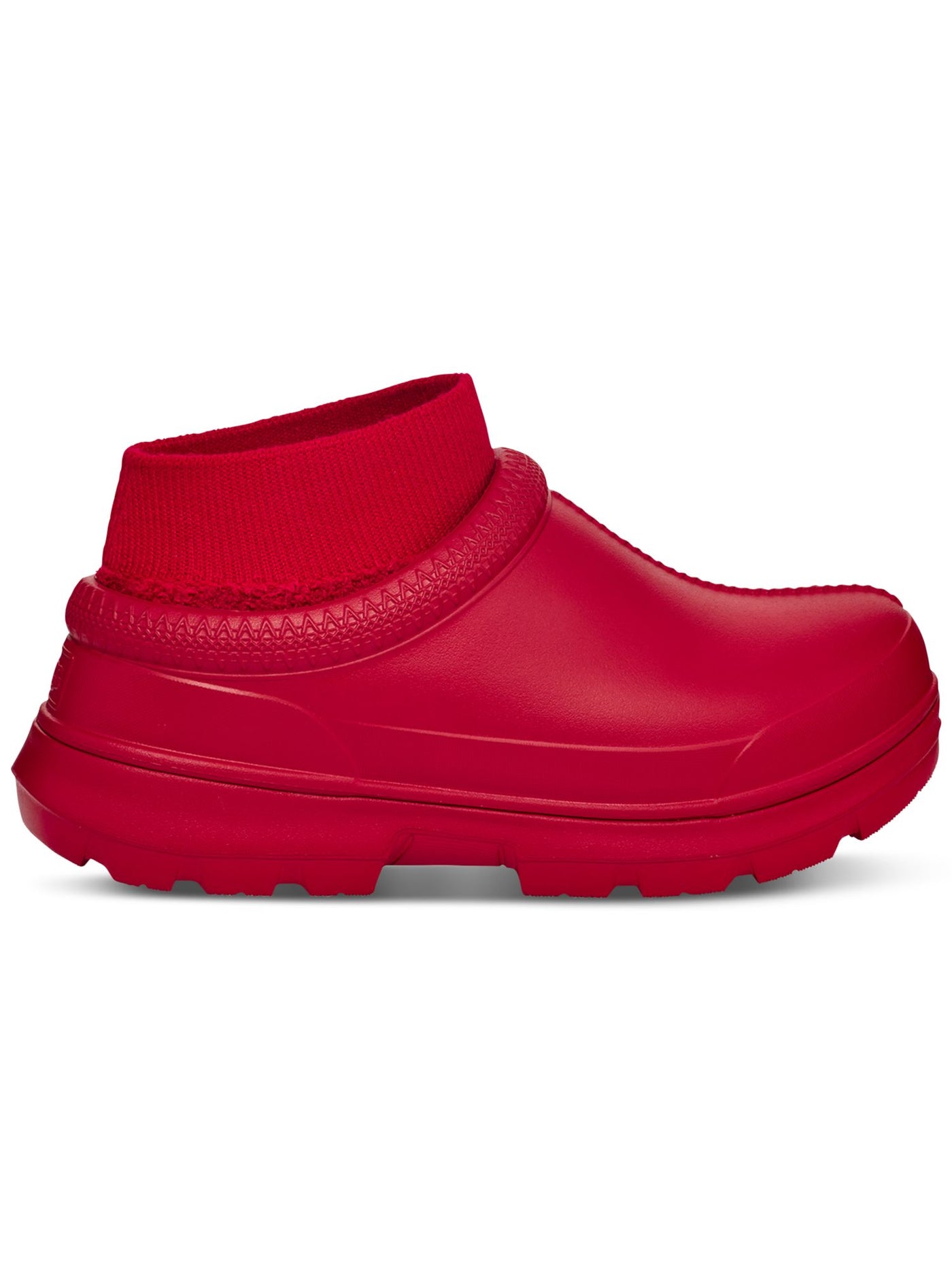 UGG Womens Red Removable Sock Waterproof Moisture Wicking Tasman X Round Toe Wedge Slip On Clogs Shoes 5