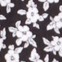 MICHAEL KORS Womens Black Floral Long Sleeve Surplice Neckline Faux Wrap Top