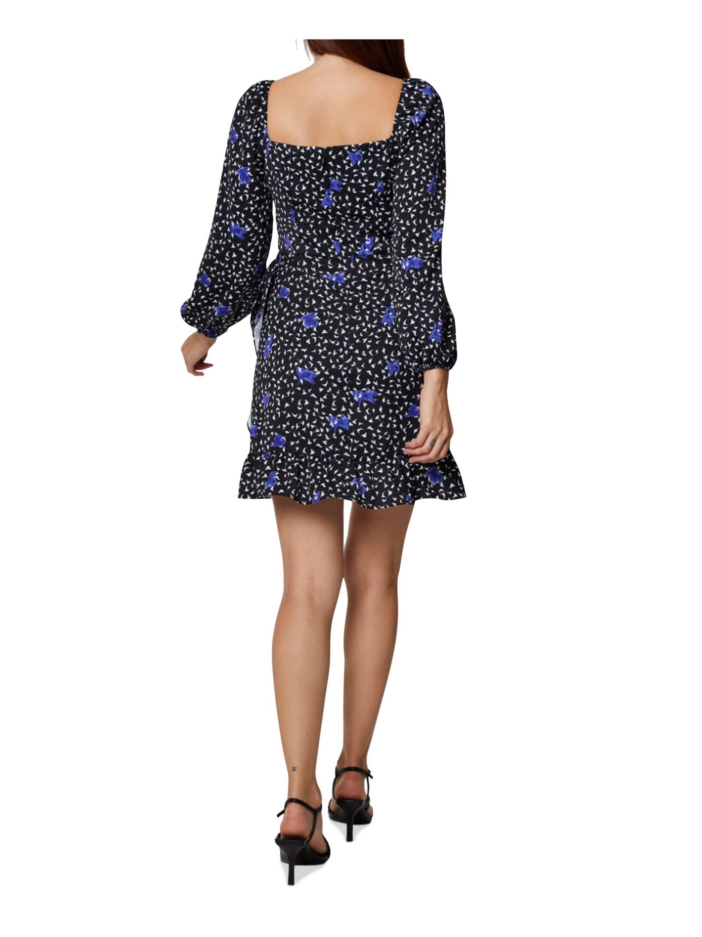 bcbgeneration ruffled fit & flare dress BCBGeneration Fit Flare Mini Dress in Black
