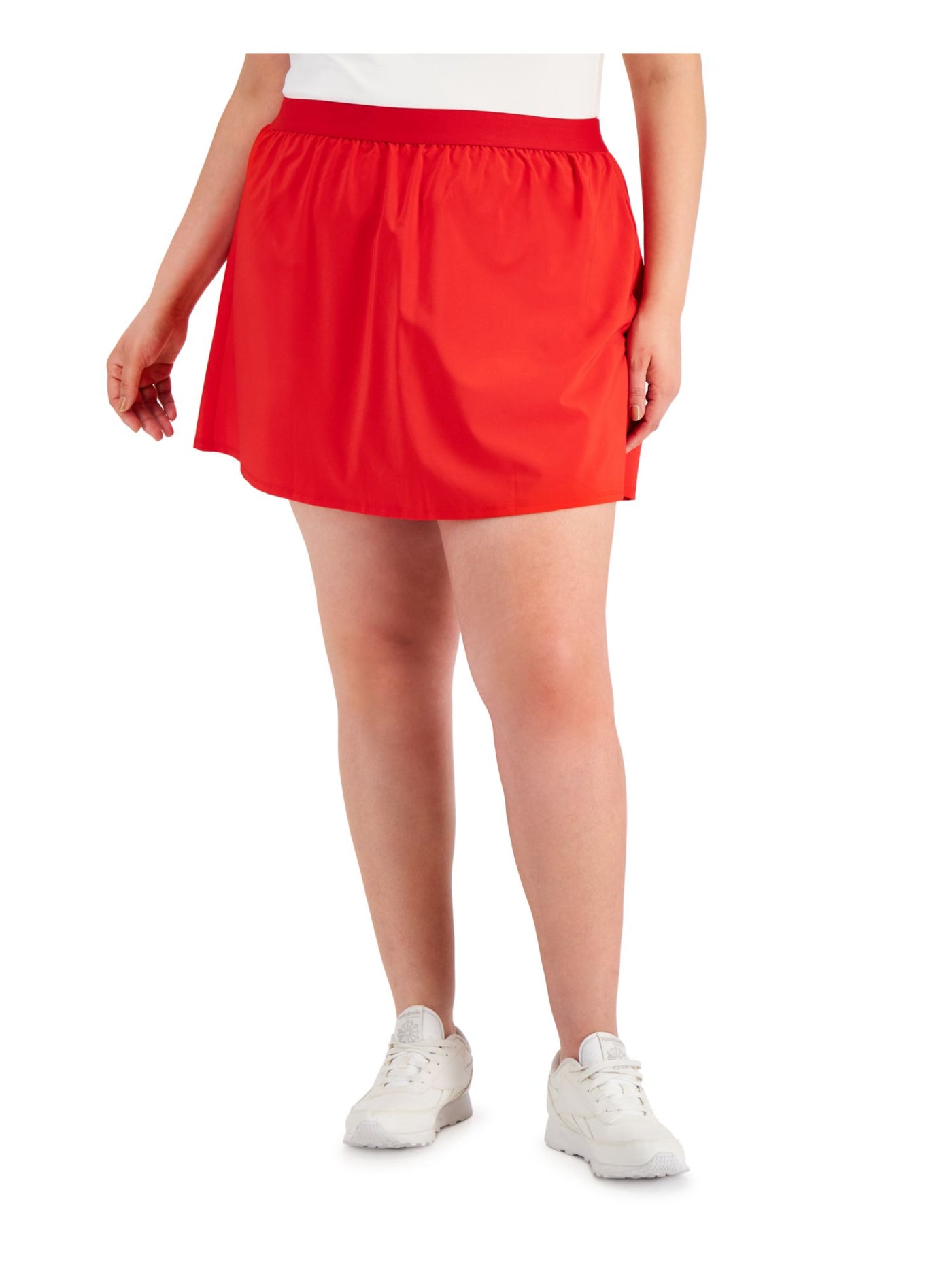 IDEOLOGY Womens Red Short A-Line Skort Plus 1X