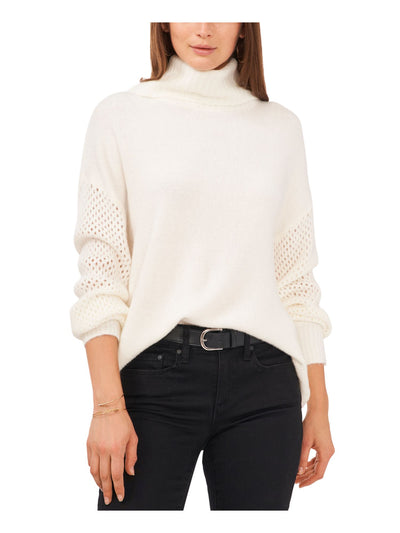VINCE CAMUTO Womens Ivory Turtle Neck Wear To Work Sweater L