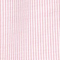 MICHAEL KORS Womens Pink Pocketed Textured Tie Waist Unlined Ruffled Striped Short Sleeve Off Shoulder Above The Knee Sheath Dress