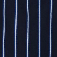 DONNA KARAN NEW YORK Womens Navy Zippered Unlined Tie Belt Slit Sides Button Top Striped Cuffed Sleeve Collared Midi Shirt Dress