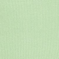 DKNY Womens Green Ribbed Asymmetrical Pullover Logo Plate Sleeveless Mock Neck Sweater