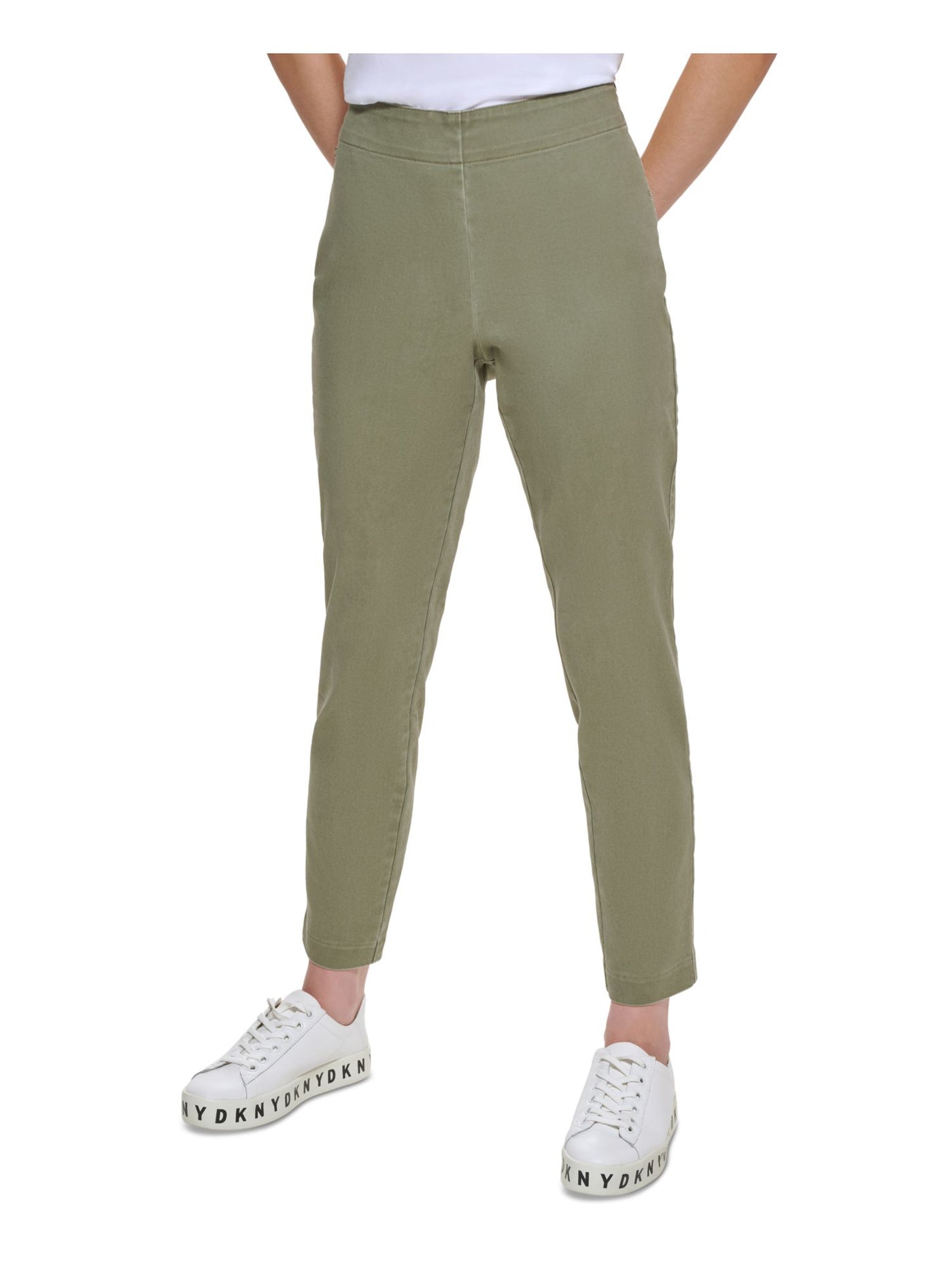 DKNY Womens Green Straight leg Pants 16