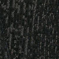 CALVIN KLEIN Womens Black Sequined Zippered Long Sleeve Surplice Neckline Cocktail Wide Leg Jumpsuit