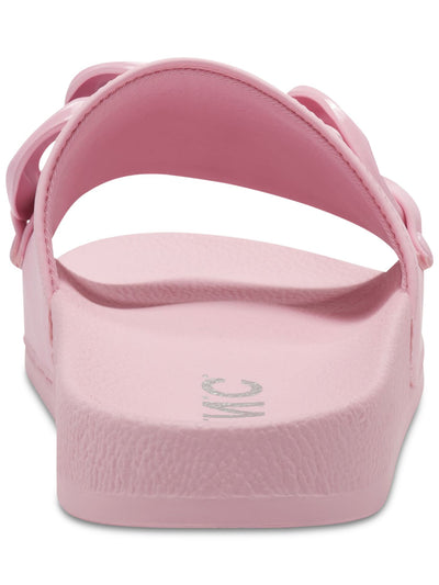 INC Womens Pink Chain Detail Comfort Peymin Round Toe Platform Slip On Slide Sandals Shoes 6 M