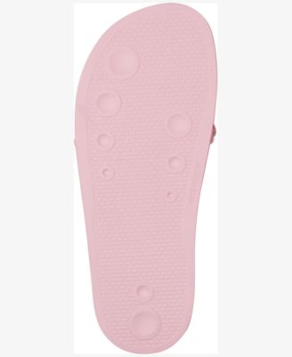 INC Womens Pink Chain Detail Comfort Peymin Round Toe Platform Slip On Slide Sandals Shoes M