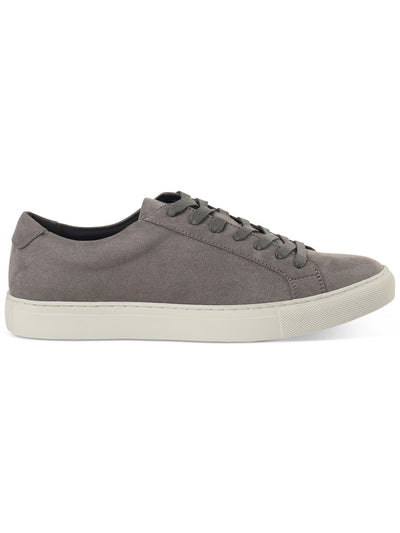 ALFANI Mens Gray Padded Grayson Round Toe Platform Lace-Up Sneakers Shoes 11 M