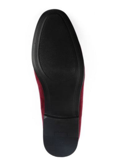 ALFANI Mens Burgundy Padded Zion Round Toe Slip On Loafers Shoes 9.5 M