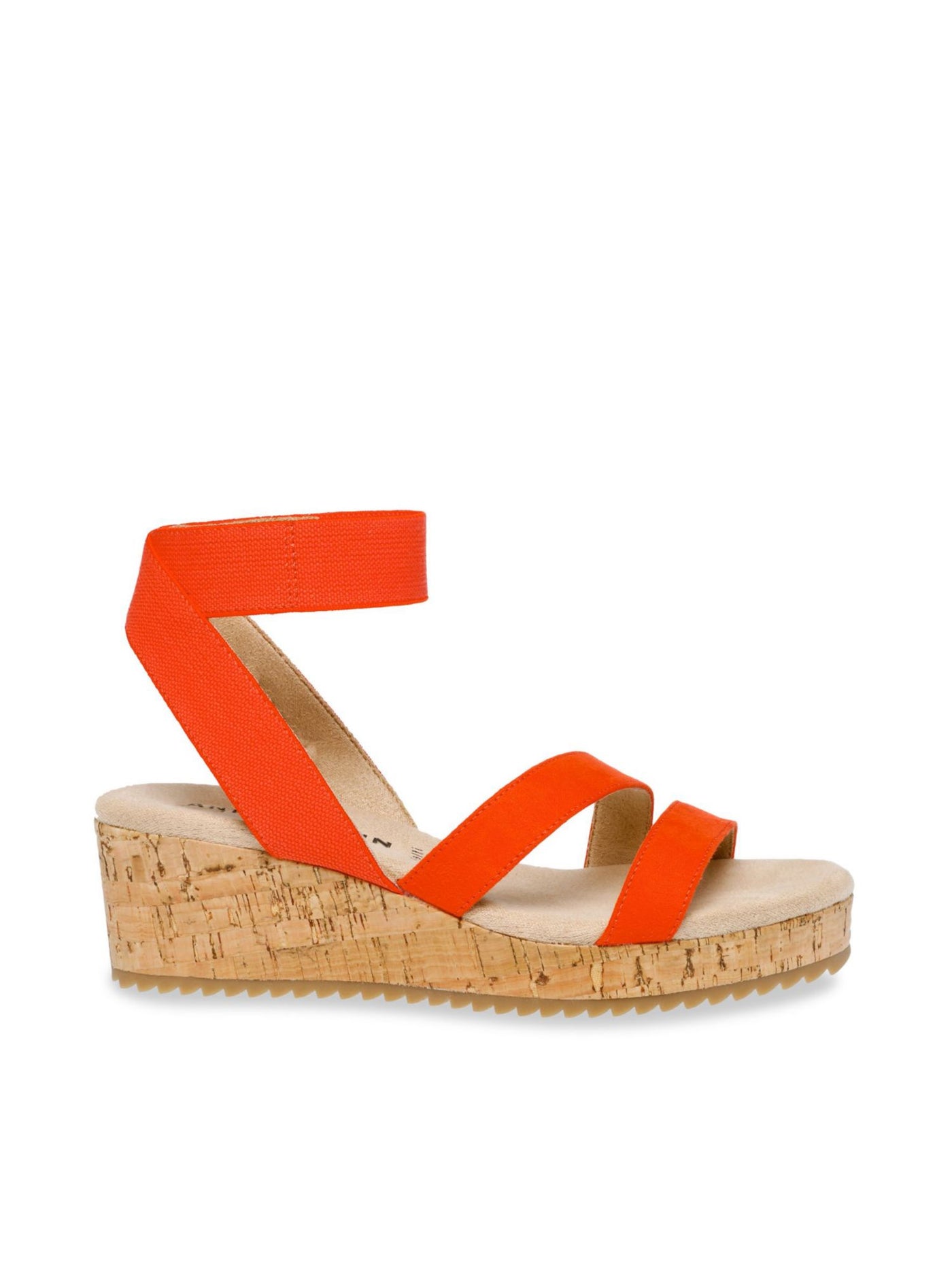 ANNE KLEIN Womens Orange 1" Platform Padded Alyson Open Toe Wedge Slip On Espadrille Shoes 9.5 M
