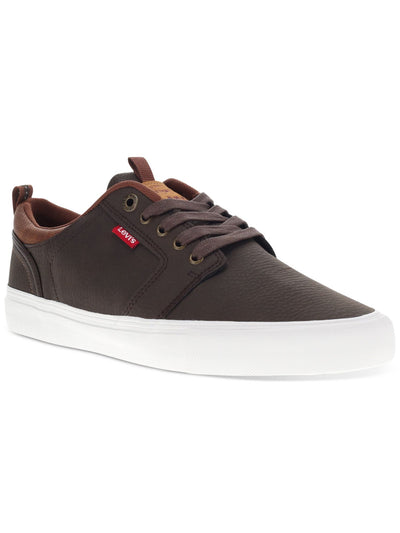 LEVI'S Mens Brown Breathable Cushioned Alpine Round Toe Lace-Up Sneakers Shoes 8