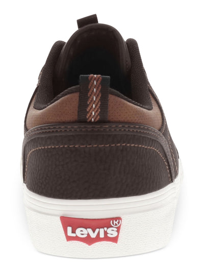 LEVI'S Mens Brown Breathable Cushioned Alpine Round Toe Lace-Up Sneakers Shoes 8