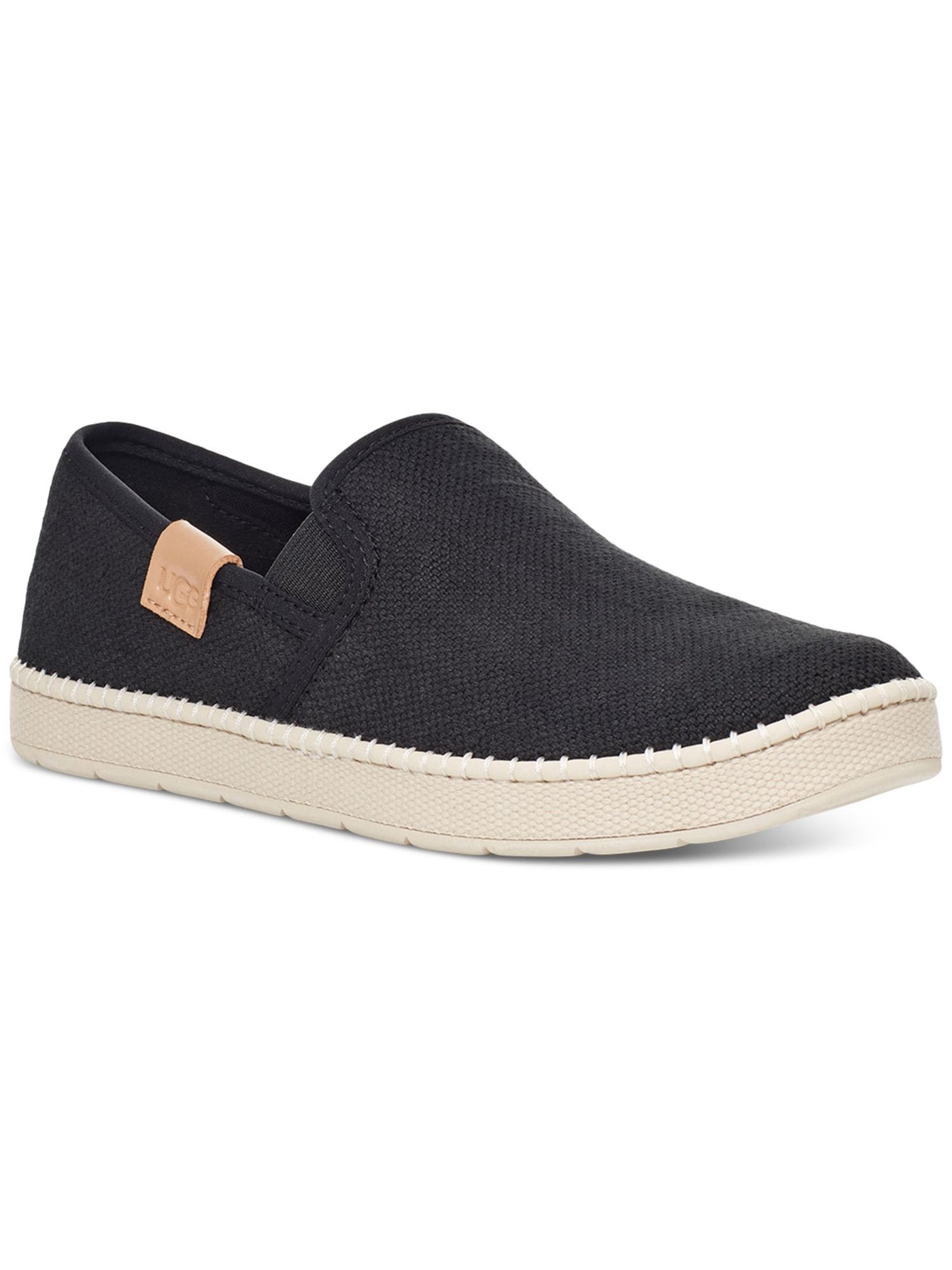 UGG Womens Black Goring Removable Insole Cushioned Luciah Round Toe Platform Slip On Sneakers 9.5