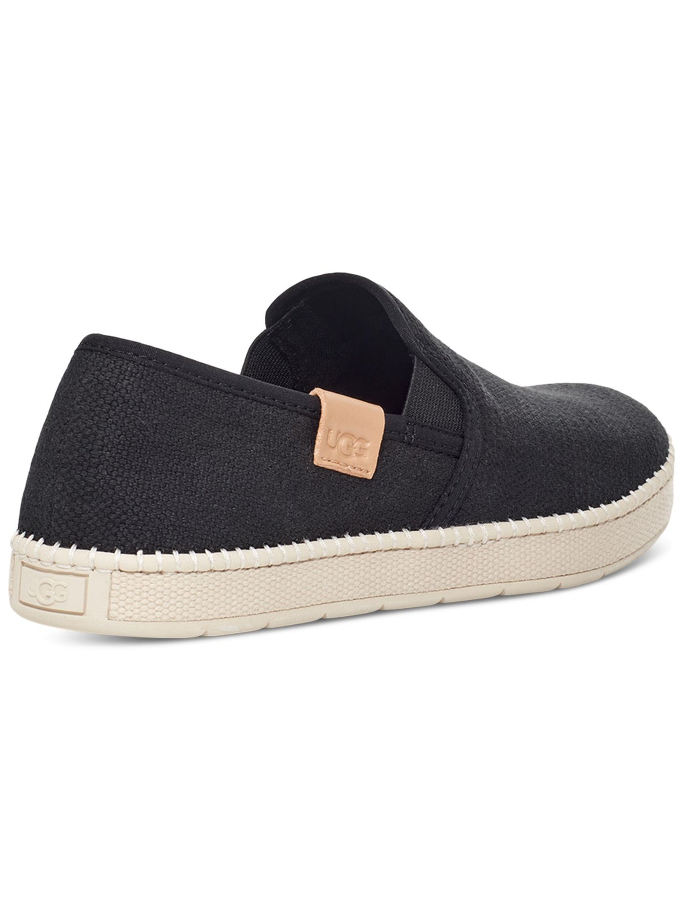 UGG Womens Black Goring Removable Insole Cushioned Luciah Round Toe Platform Slip On Sneakers 9.5