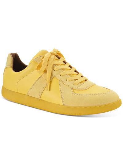 INC Mens Yellow Padded Comfort Harlan Round Toe Platform Lace-Up Sneakers Shoes 10.5 M