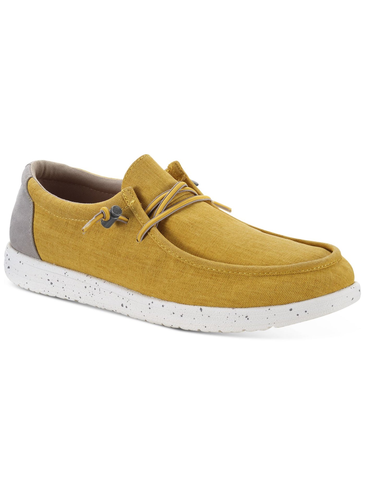 SUN STONE Mens Yellow Padded Brian Round Toe Lace-Up Sneakers Shoes 9.5 M