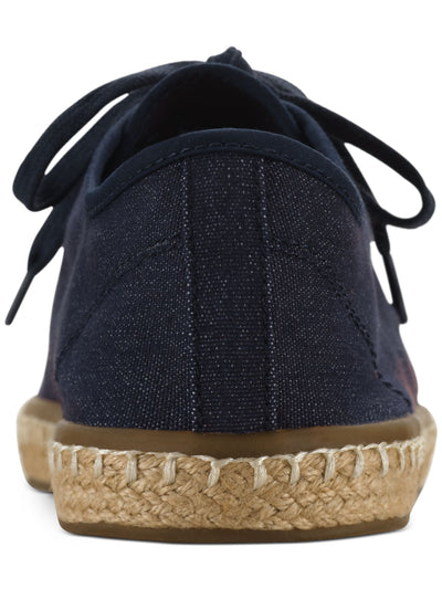 SUN STONE Mens Navy Comfort Zane Round Toe Platform Lace-Up Espadrille Shoes 7 M