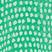 DKNY Womens Green Zippered Sheer V-back Tie Belt Lined Polka Dot Sleeveless Surplice Neckline Midi Evening Fit + Flare Dress