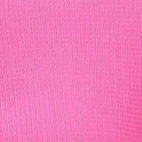 MICHAEL KORS Womens Pink Smocked Textured Flutter Sleeve Crew Neck Top
