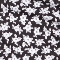 MICHAEL KORS Womens Black Floral Long Sleeve Surplice Neckline Faux Wrap Top