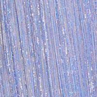 ELIZA J Womens Light Blue Metallic Textured Lined Rhinestone Bow Detail Sleeveless Surplice Neckline Full-Length Evening Gown Dress