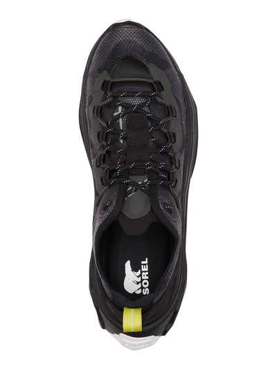 SOREL Mens Black Mixed Media Contrast Heel Pull-Tab Padded Removable Insole Kinetic Breakthru Tech Round Toe Lace-Up Sneakers Shoes 10.5