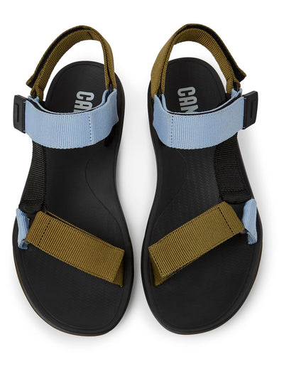 CAMPER Mens Green Color Block T-Strap Comfort Match Open Toe Sandals Shoes 42