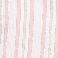 MICHAEL KORS Womens Pink Striped 3/4 Sleeve Split Wear To Work Tunic Top