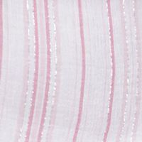 MICHAEL KORS Womens Pink Striped Long Sleeve Asymmetrical Neckline Top