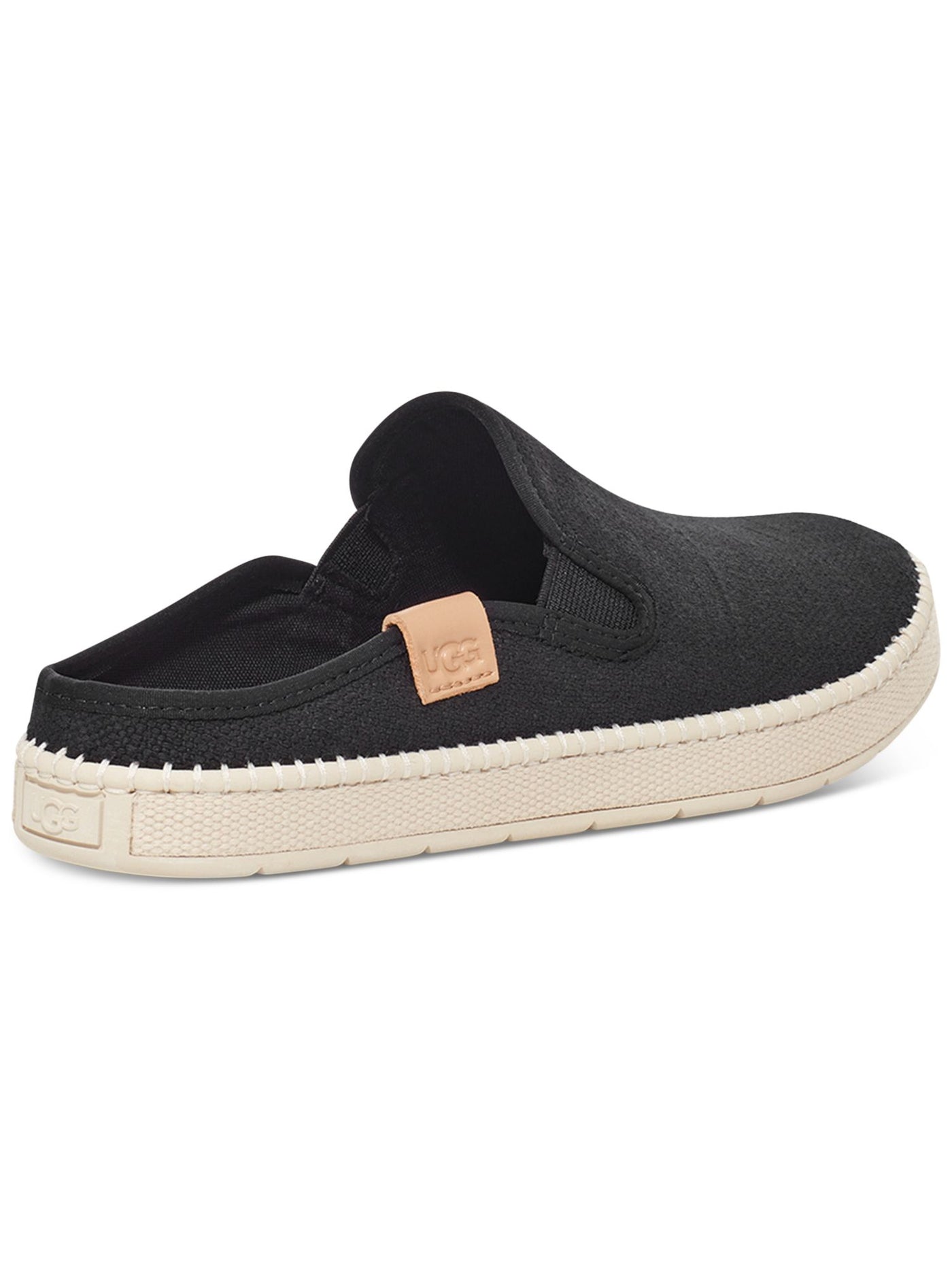 UGG Womens Black Goring Removable Insole Cushioned Delu Round Toe Platform Slip On Mules 8