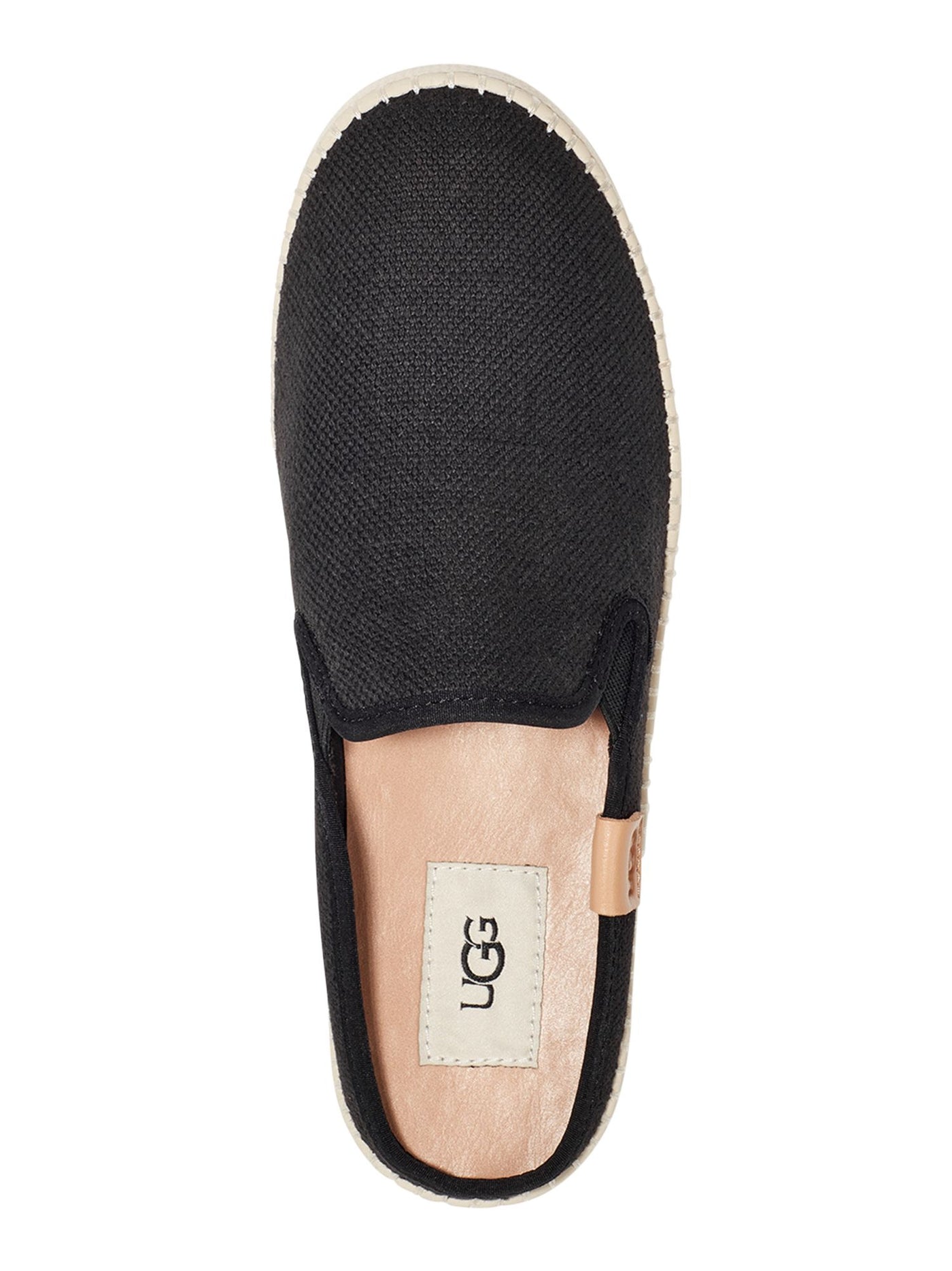 UGG Womens Black Goring Removable Insole Cushioned Delu Round Toe Platform Slip On Mules 7.5