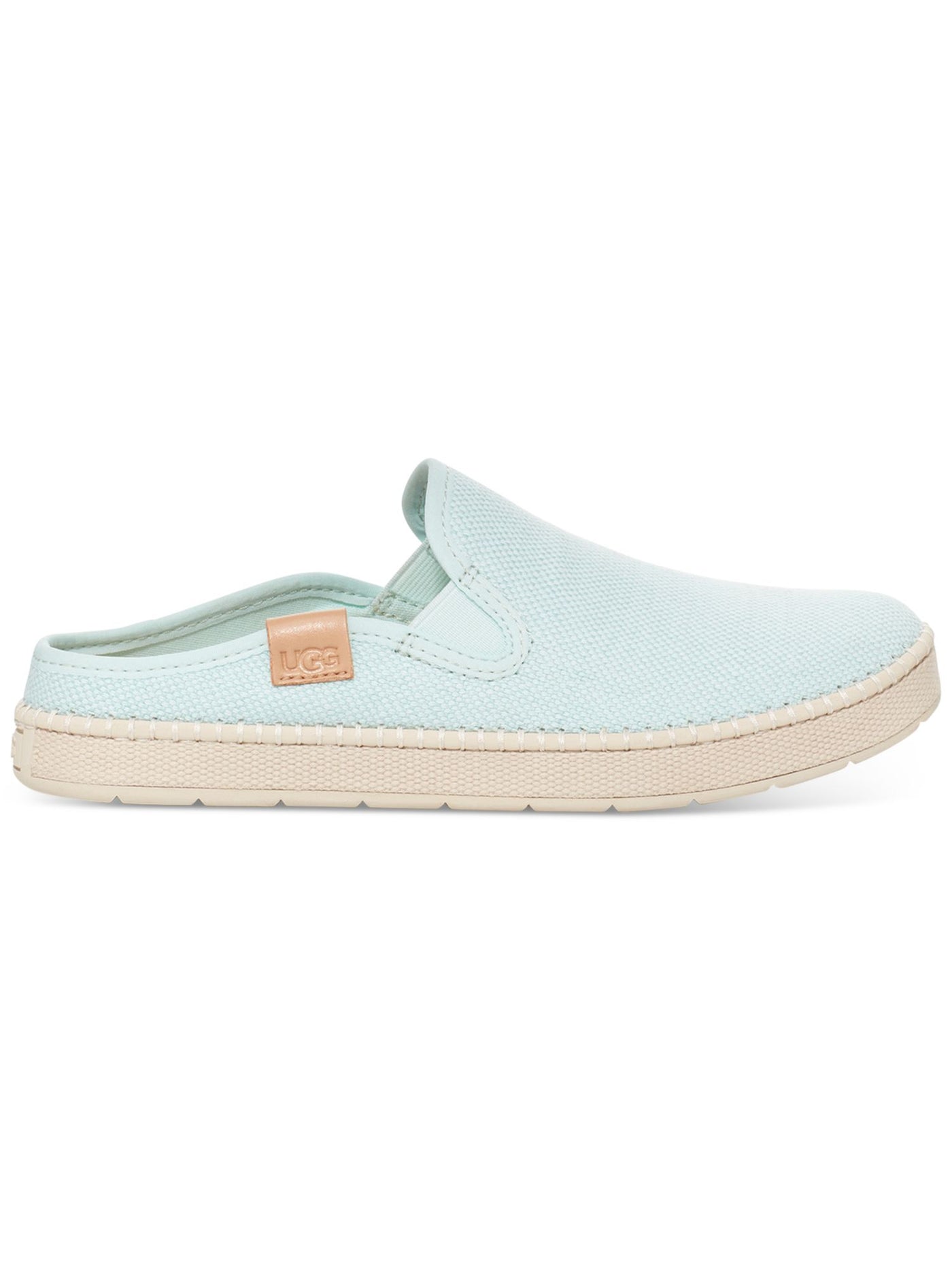 UGG Womens Light Blue Goring Removable Insole Cushioned Delu Round Toe Platform Slip On Mules 8.5
